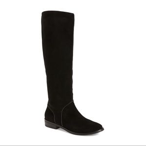 UGG Black Daley Suede Side Zip Tall Boot